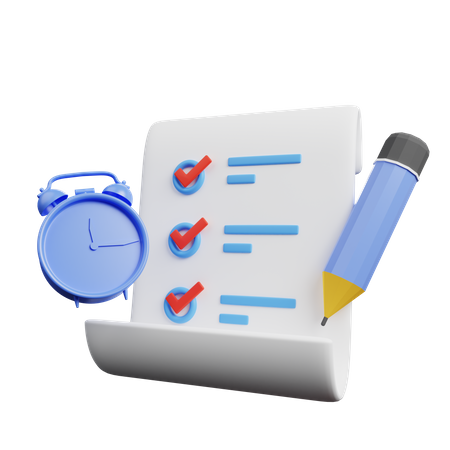 Time Management  3D Illustration