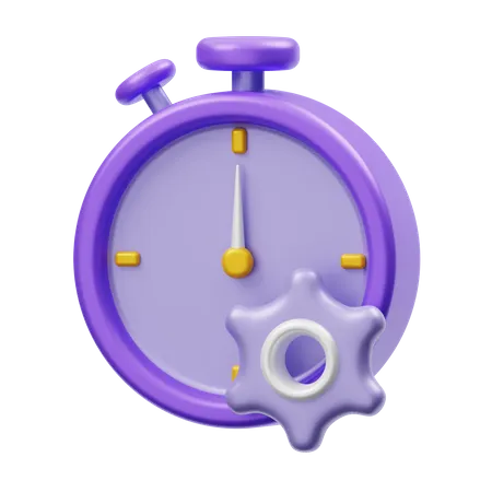 Time Management 3D Illustration