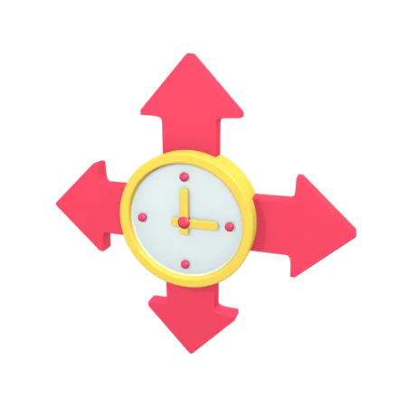 3 D Time Management Icon Concept 3D Illustration