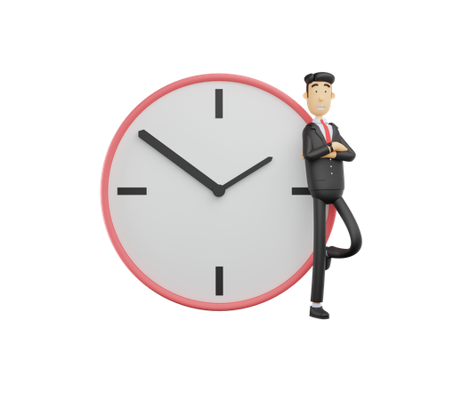 Time management 3D Illustration