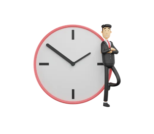 Time management  3D Illustration