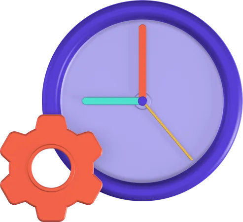 Time Management  3D Icon