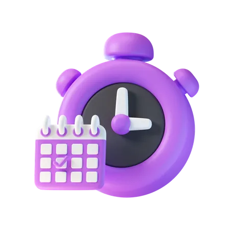 Time Management  3D Icon