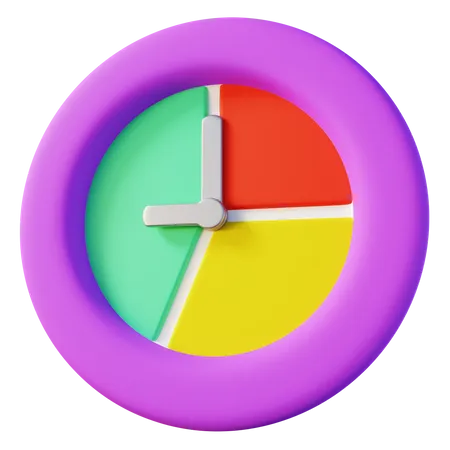 3 D Illustration Of Time Management 3D Icon