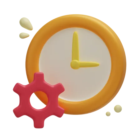 Time Management 3 D Business Startup 3D Icon