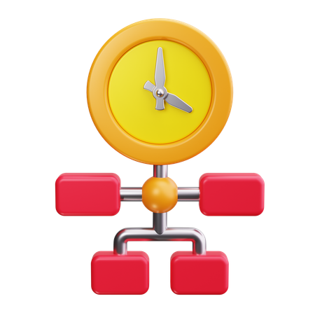 Time Management Chart  3D Icon