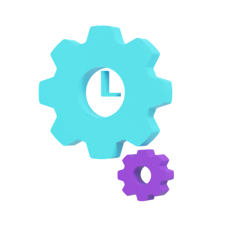 Time Optimization  3D Icon