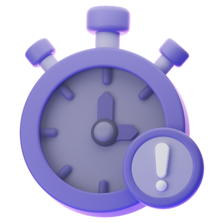 タイムアウト  3D Icon