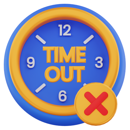 Time Out  3D Icon