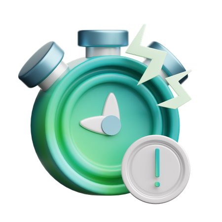 Time Out Warning  3D Icon