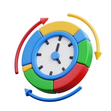 Time planning  3D Icon