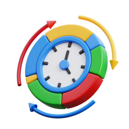 Time planning 3D Icon