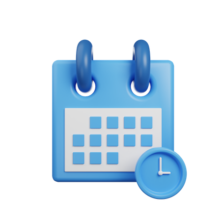 Time Schedule  3D Icon