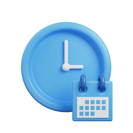 Time Schedule  3D Illustration