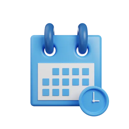 Time Schedule  3D Illustration