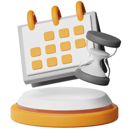 Time Schedule  3D Icon