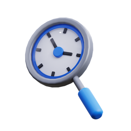 Time searching  3D Icon