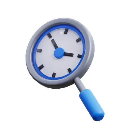 Time searching  3D Icon