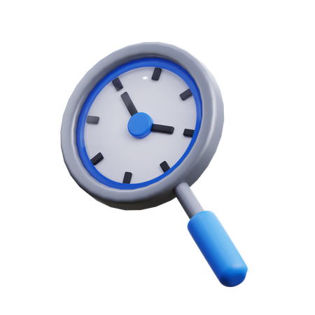 Time searching 3D Icon