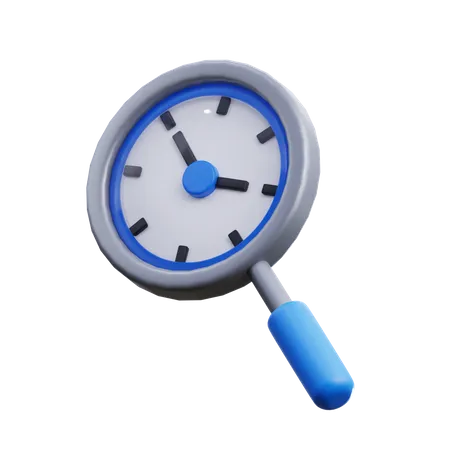 Time searching 3D Icon