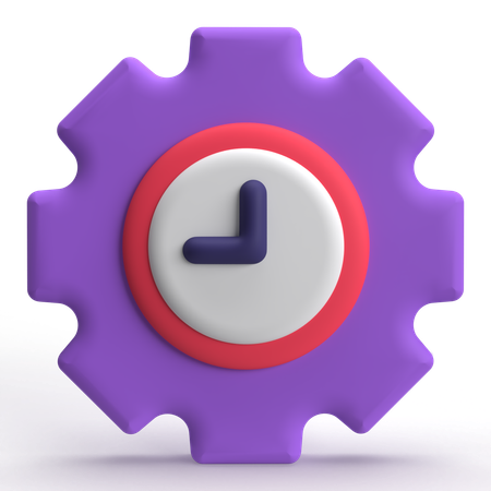 時間設定  3D Icon