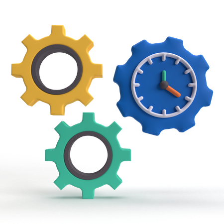 Time Setting  3D Icon