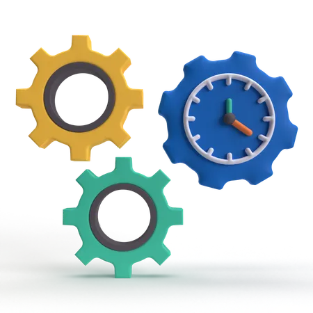 Time Setting  3D Icon