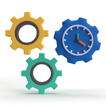 Time Setting  3D Icon