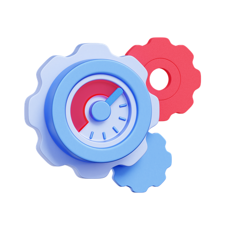Time Setting Configuration  3D Icon
