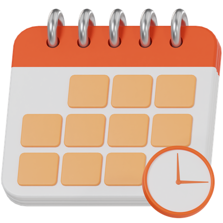 Time Table  3D Icon