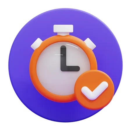 Time Tracking  3D Icon