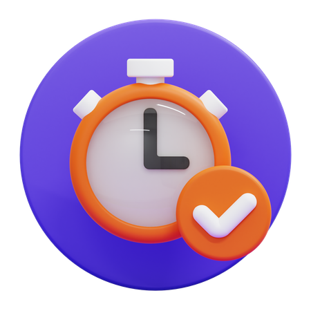 Time Tracking  3D Icon
