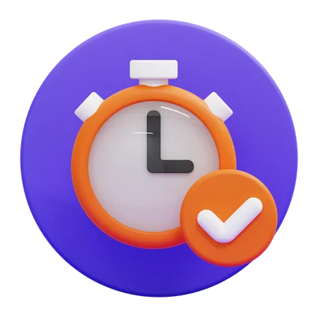 Time Tracking 3D Icon