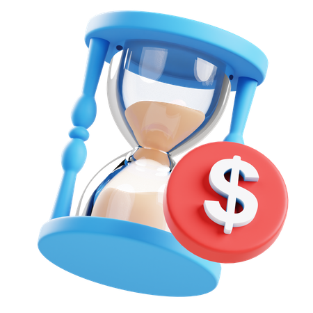 Time vs Value  3D Icon