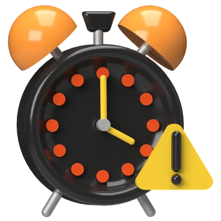 Time Warning  3D Icon