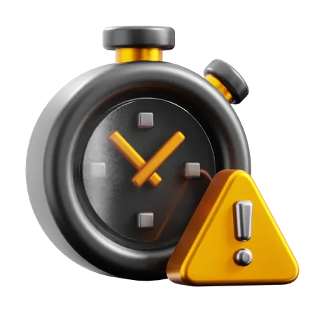 Time Warning  3D Icon