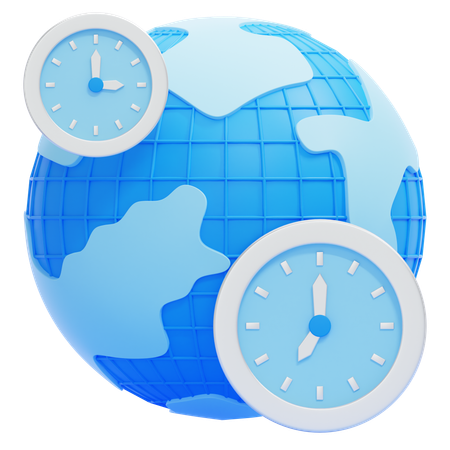 Time Zone  3D Icon