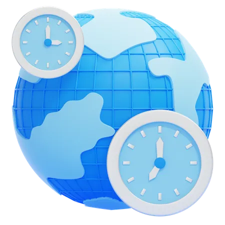 Time Zone  3D Icon