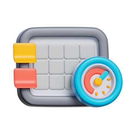 Timed Taskboard  3D Icon