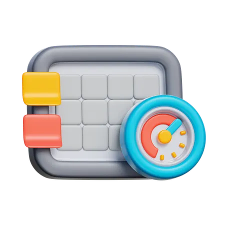 Timed Taskboard  3D Icon