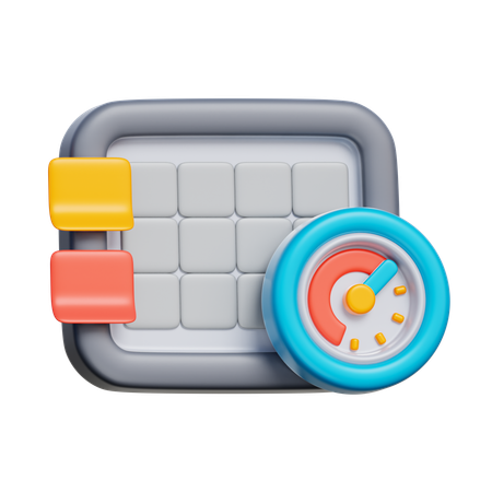 Timed Taskboard  3D Icon