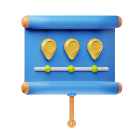 Timeline  3D Icon