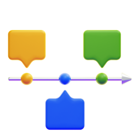 Timeline  3D Icon