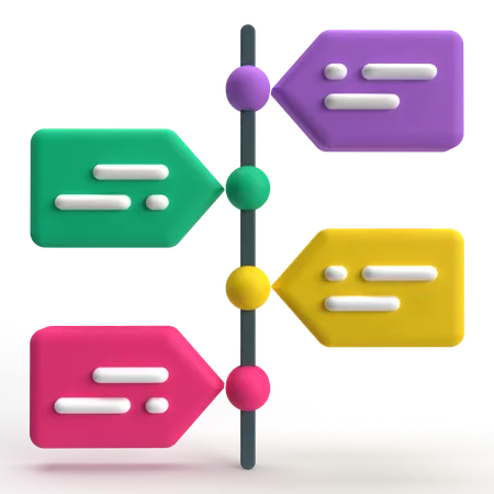 Timeline  3D Icon