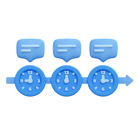Timeline  3D Icon