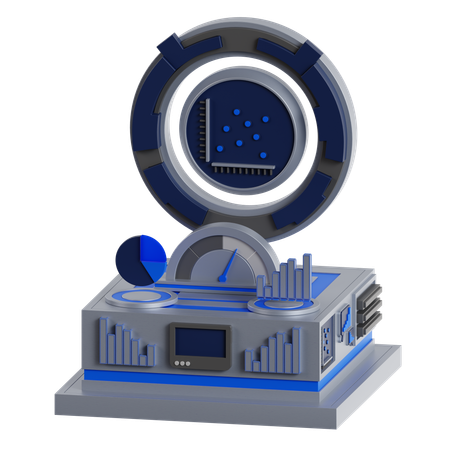 Timeline Chart  3D Icon