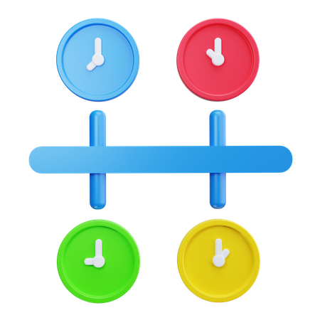 Timeline Chart  3D Icon