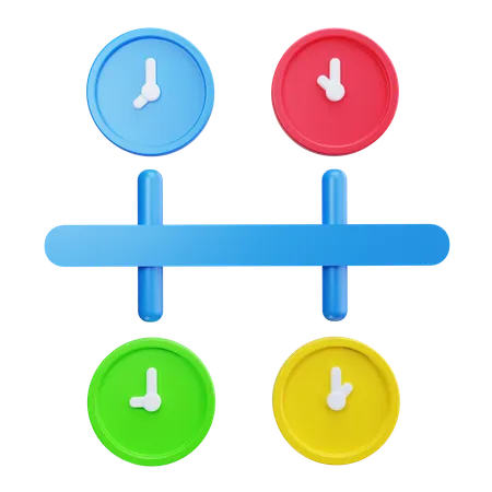 Timeline Chart  3D Icon