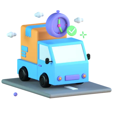 Timely Delivery  3D Icon