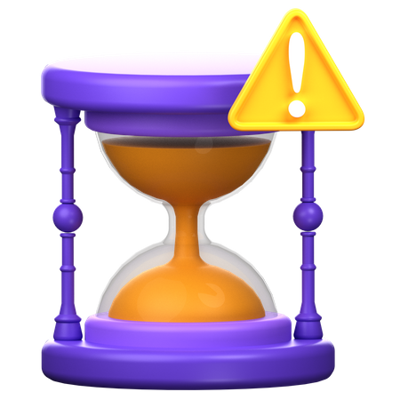 Timeout Warning  3D Icon